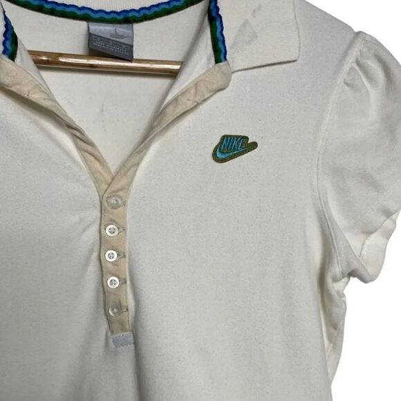 Nike Short Sleeve Polo White Size Medium - Picture 3 of 8